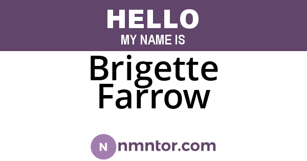 Brigette Farrow