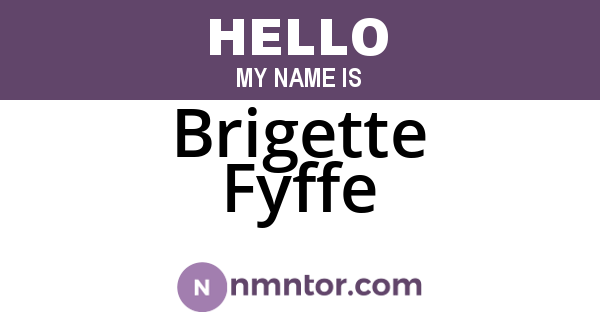 Brigette Fyffe