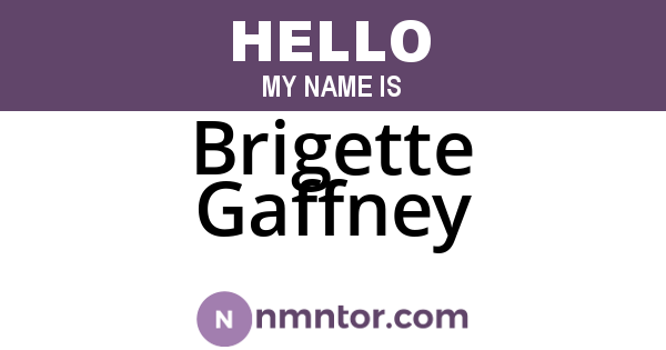 Brigette Gaffney