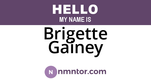 Brigette Gainey