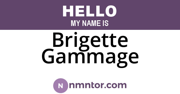 Brigette Gammage