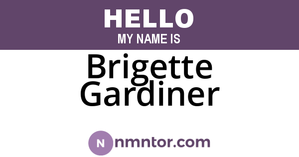 Brigette Gardiner