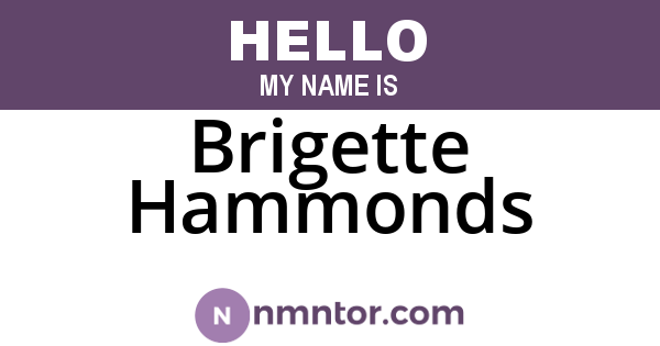 Brigette Hammonds