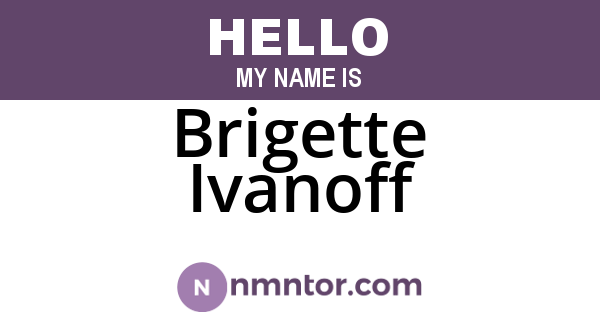 Brigette Ivanoff