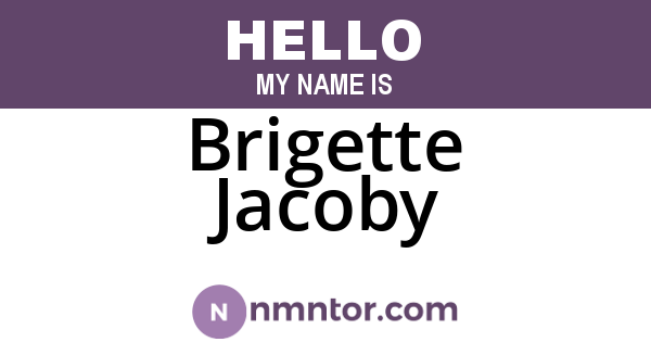 Brigette Jacoby