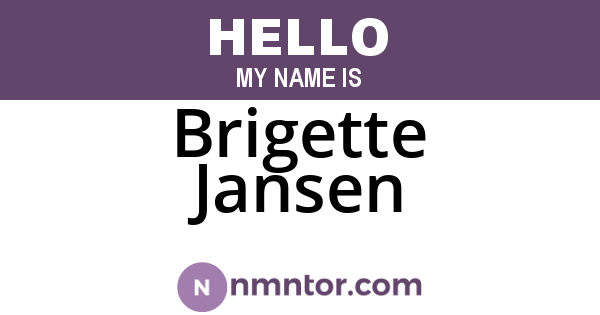 Brigette Jansen