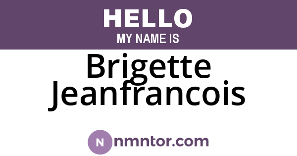 Brigette Jeanfrancois