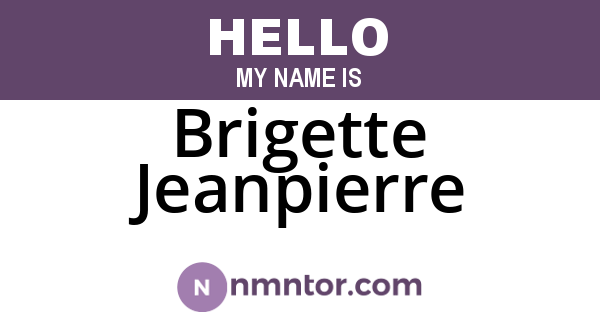 Brigette Jeanpierre