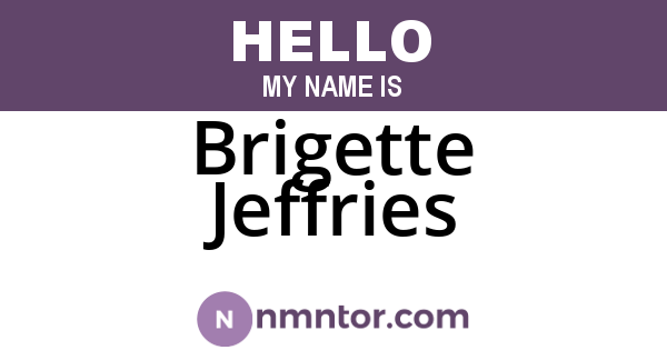 Brigette Jeffries
