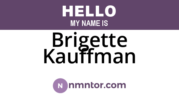 Brigette Kauffman