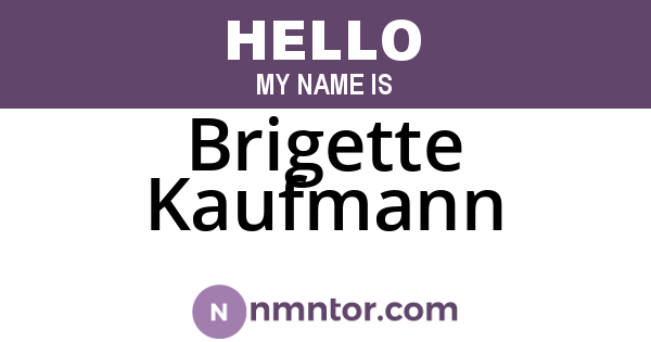 Brigette Kaufmann