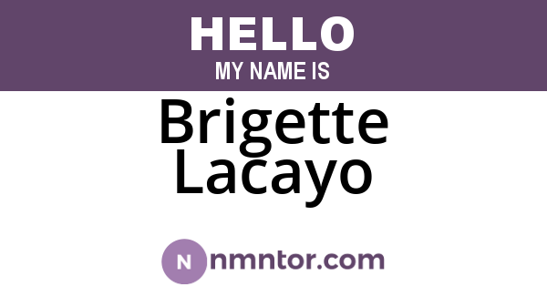 Brigette Lacayo