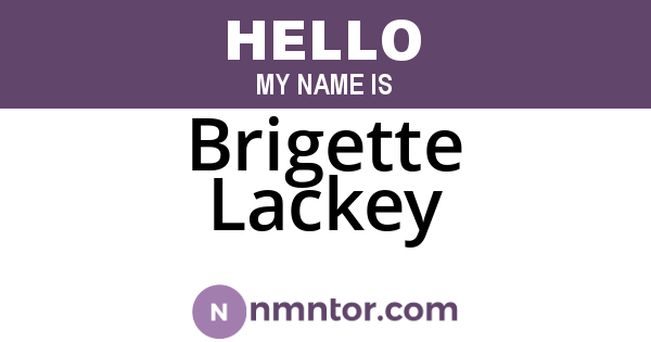 Brigette Lackey