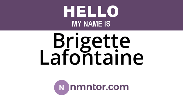 Brigette Lafontaine