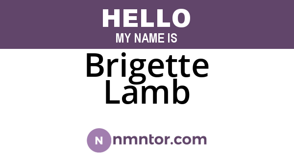 Brigette Lamb