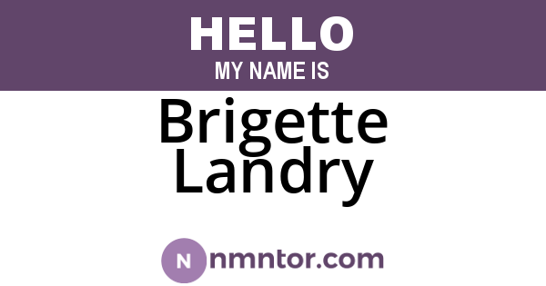Brigette Landry