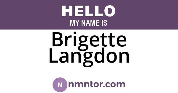 Brigette Langdon