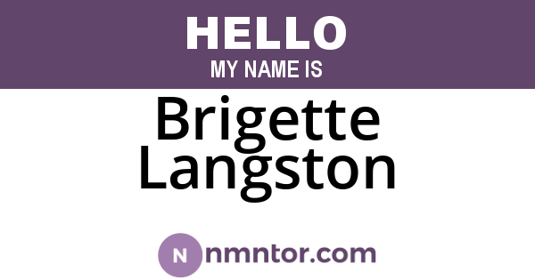 Brigette Langston