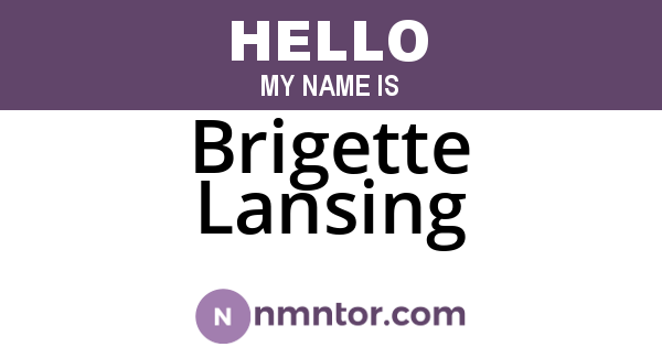 Brigette Lansing