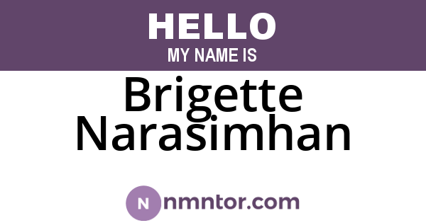 Brigette Narasimhan