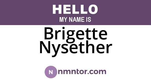 Brigette Nysether