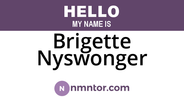 Brigette Nyswonger