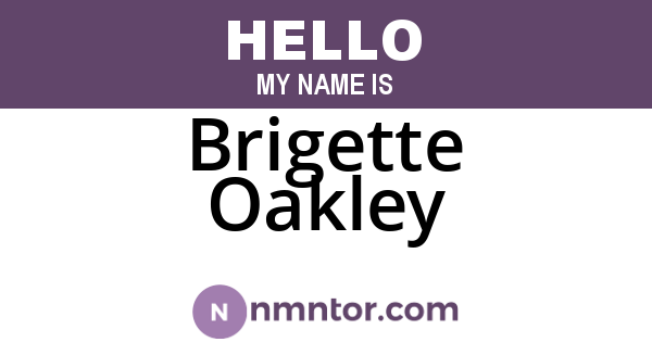Brigette Oakley