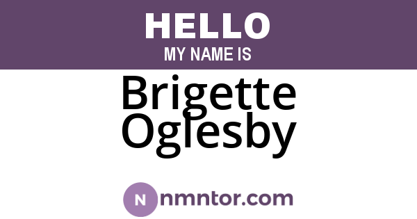 Brigette Oglesby