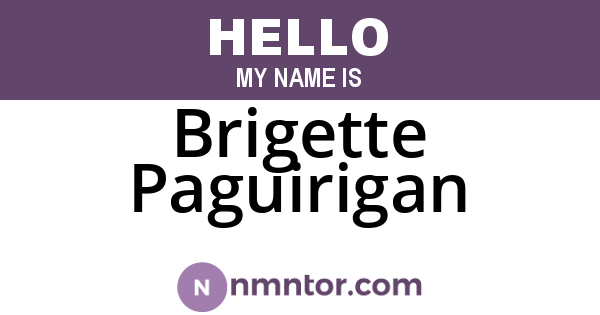 Brigette Paguirigan