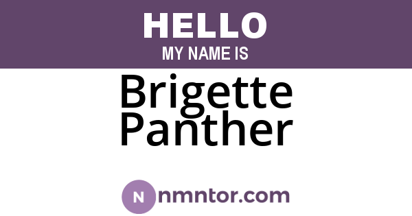 Brigette Panther