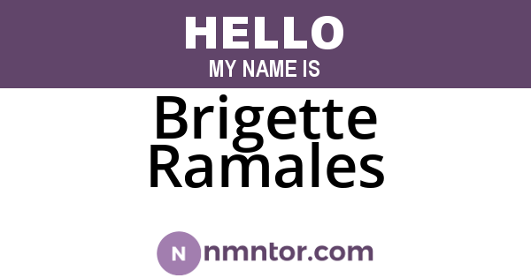 Brigette Ramales