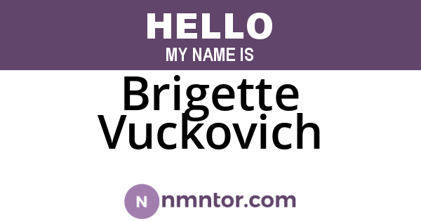 Brigette Vuckovich