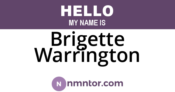 Brigette Warrington