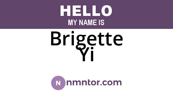 Brigette Yi