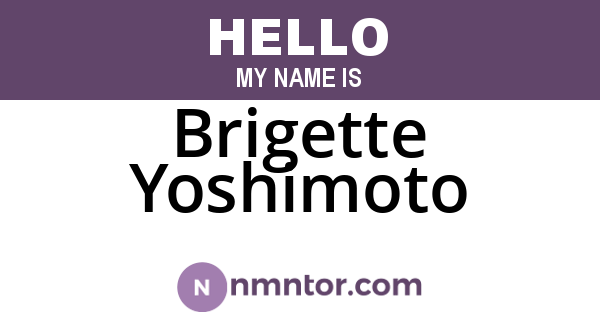 Brigette Yoshimoto