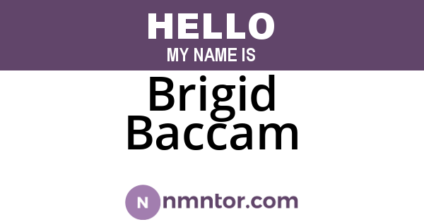 Brigid Baccam