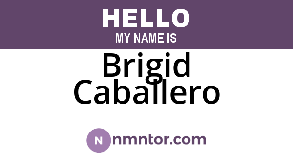 Brigid Caballero