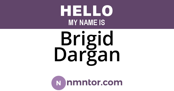 Brigid Dargan