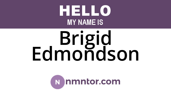 Brigid Edmondson