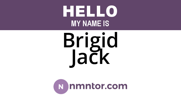Brigid Jack