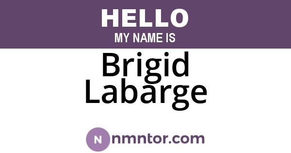 Brigid Labarge