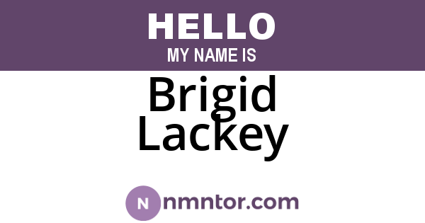 Brigid Lackey