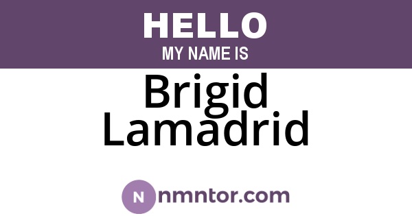 Brigid Lamadrid