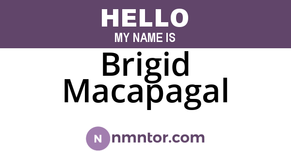 Brigid Macapagal