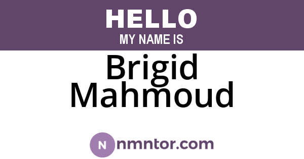 Brigid Mahmoud