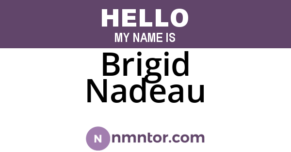 Brigid Nadeau