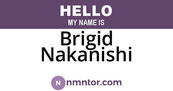 Brigid Nakanishi
