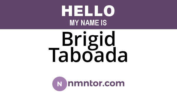 Brigid Taboada