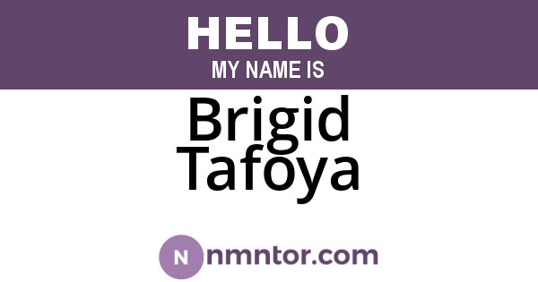 Brigid Tafoya