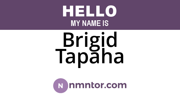 Brigid Tapaha